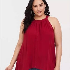 Torrid Size 2 Gauze Goddess Neck Tank